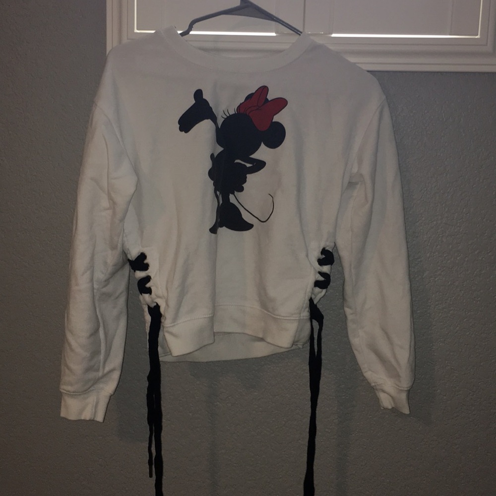 Minnie Mouse White Long Sleeve